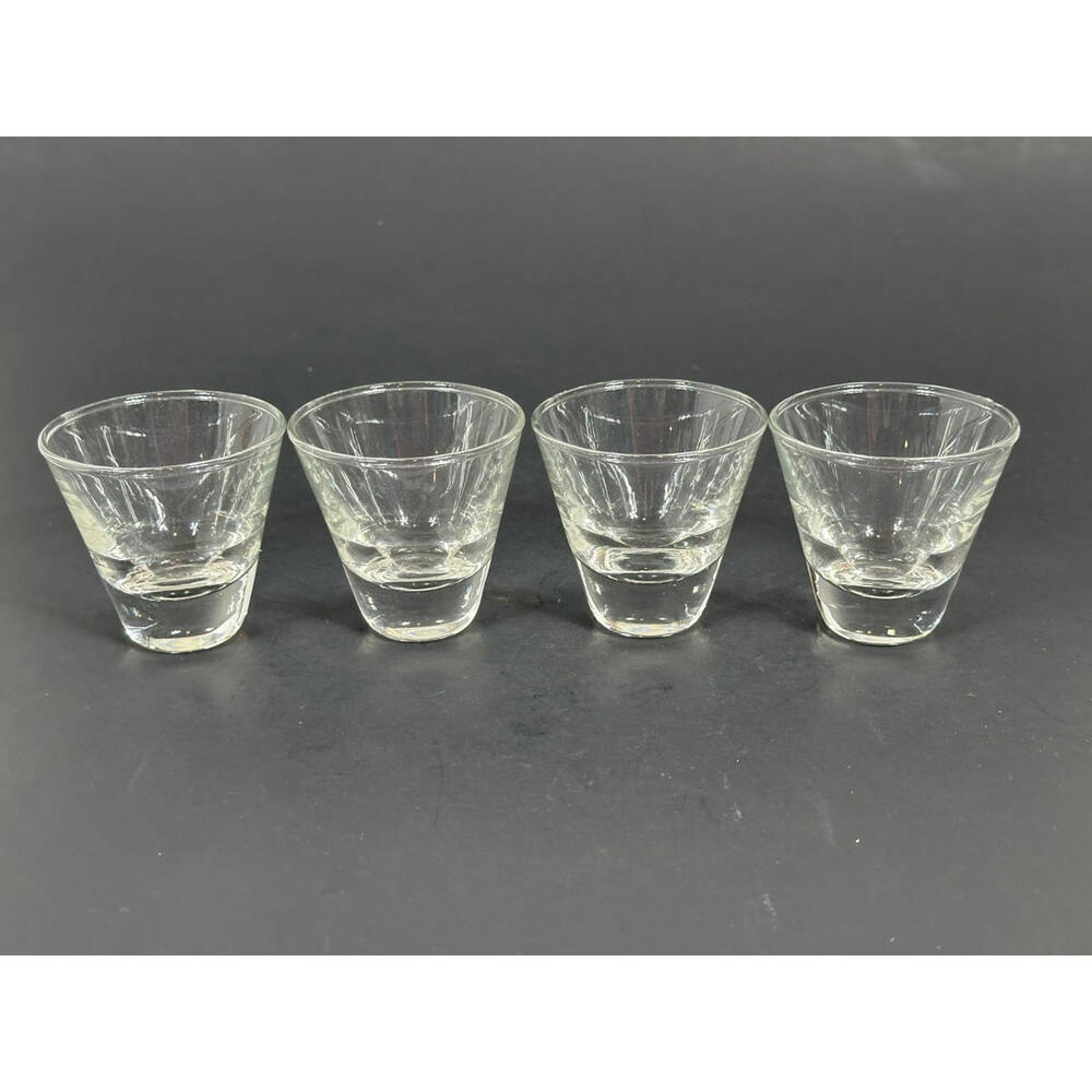 Set Of 4 Libbey Juice Whiskey Glasses Low‎ Ball Rocks Glasses Barware Bar Drink